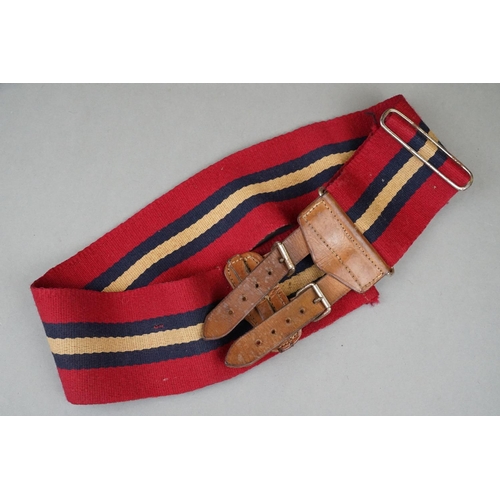 122 - A Collection of British Military Stable Belts To Include Two Parachute Regiment Examples.