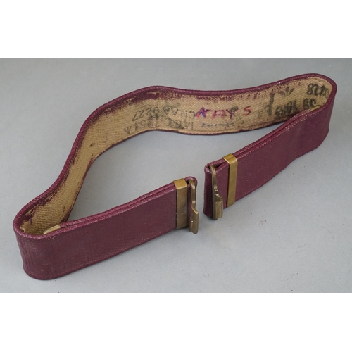 122 - A Collection of British Military Stable Belts To Include Two Parachute Regiment Examples.