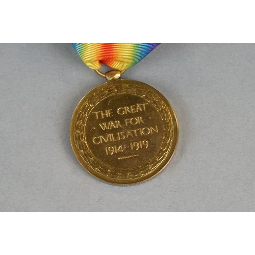 126 - A British Military Full Size 1914-1918 The Great War Of Civilisation Medal Named And Issued To No.26... 