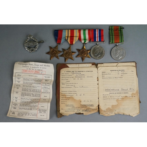 127 - Two British Military Full Size Medal Groups Issued To Brother, The First Group Comprising Of The 193... 