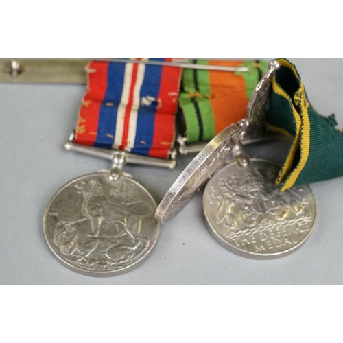 128 - Two British Military Full Size Medal Groups To Include World War One And World War Two Issued Within... 