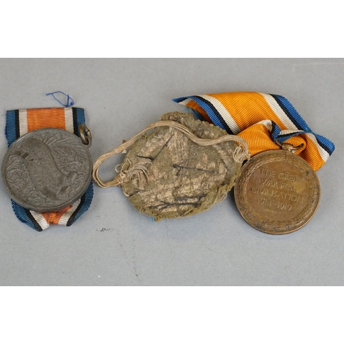 128 - Two British Military Full Size Medal Groups To Include World War One And World War Two Issued Within... 