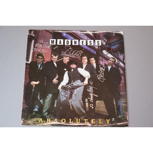 160 - Autographed Music Memorabilia - Madness Absolutely LP signed by six members of the band