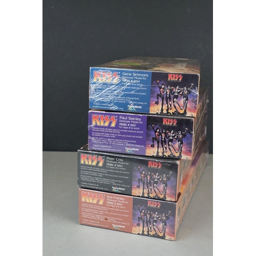 276 - Music Memorabilia - KISS set of 4 Polar Lights assembly kits featuring Ace Frehley, Gene Simmons, Pa... 