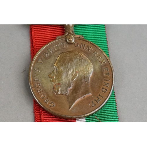 105A - A Full Size British World War One Medal Pair To Include The 1914-1918 British War Medal And The Merc... 