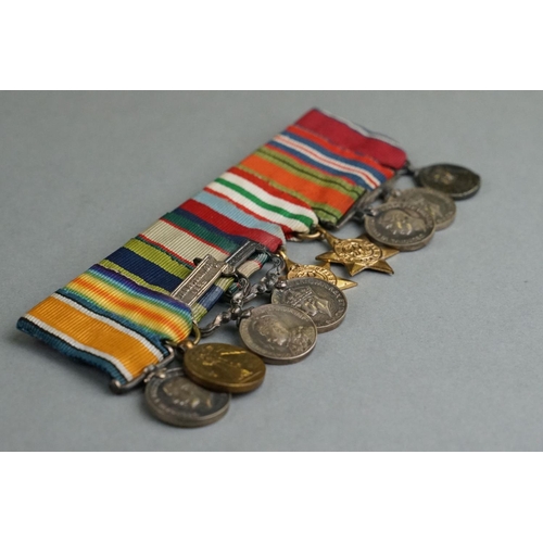 115A - A Miniature World War One And World War Two Medal Group Of Nine Medals To Include The Great War Of C... 