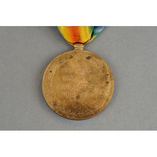 145A - A British World War One Full Size Medal Pair To Include The Great War Of Civilisation Victory Medal ... 