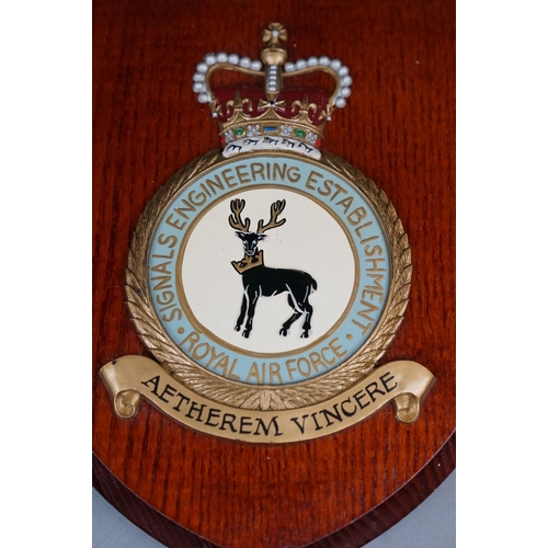 147 - A Collection Of Six Royal Air Force Shield Wall Plaques To Include RAF 617 Squadron, RAF Operational... 