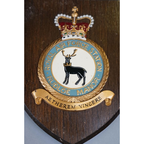 147 - A Collection Of Six Royal Air Force Shield Wall Plaques To Include RAF 617 Squadron, RAF Operational... 