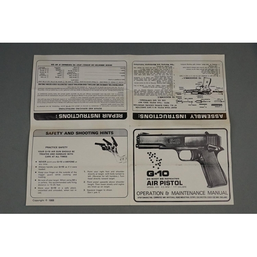 153 - A Sportsmarketing G.10 18 Shot .177 CAL. / 4.5mm BB Repeater Air Pistol In Original Box.