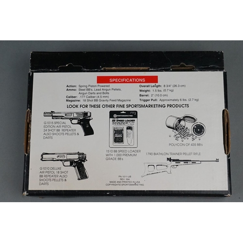 154 - A Sportsmarketing G.10 18 Shot .177 CAL. / 4.5mm BB Repeater Air Pistol In Original Box.