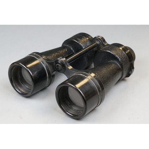 159 - A Pair Of World War Two Military Issued Binoprism No.5 MK.II x7 Binoculars, Dated 1941 And Marked Wi... 