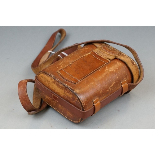 160 - A Cased Pair Of Early German Military Binoculars, Marked C.P. Goerz, Berlin, D.R.G.M.