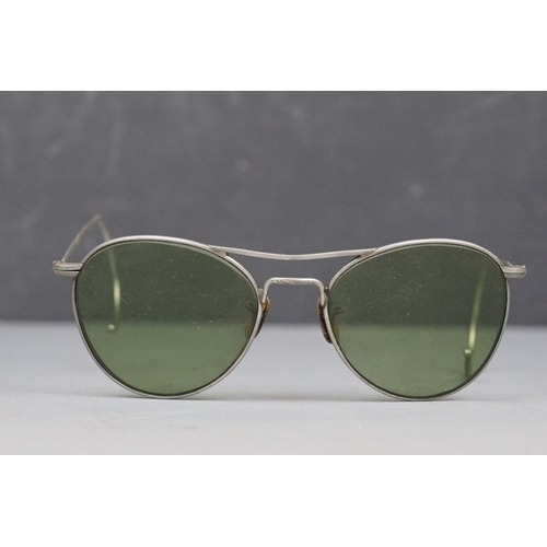 161 - A Pair Of World War Two Military Aircrew MK VIII Anti Glare Spectacles In Original Case, Size Large,... 