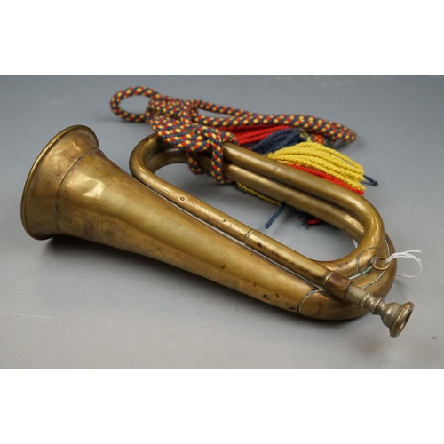 163 - A British Military Issued Bugle By B.B.I.M Ltd Of Manchester, England, Dated For 1971 And Marked Wit... 