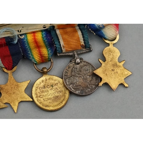 170A - A British Miniature World War One And World War Two Medal Group Of Eight Medals To Include The 1914 ... 