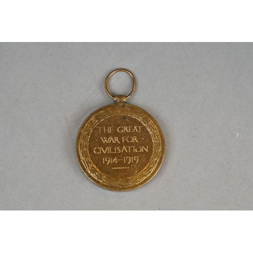 180 - A Full Size British World War One The Great War Of Civilisation Victory Medal, Correctly Named And I... 