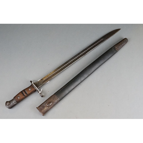 182 - A World War One British 1907 Pattern Bayonet, Dated 1913 And Stamped With The British Broad Arrow, C... 