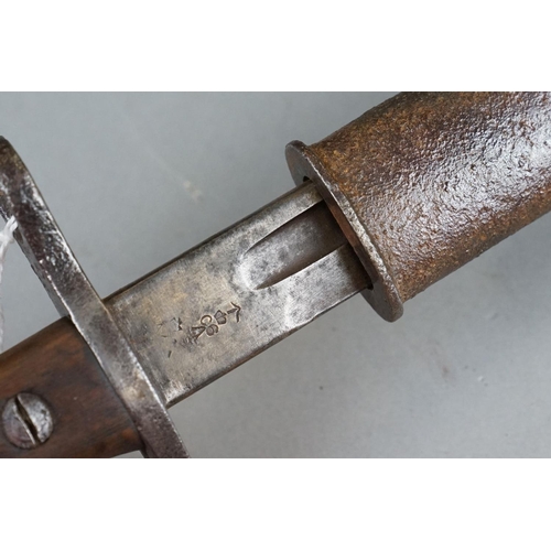 182 - A World War One British 1907 Pattern Bayonet, Dated 1913 And Stamped With The British Broad Arrow, C... 