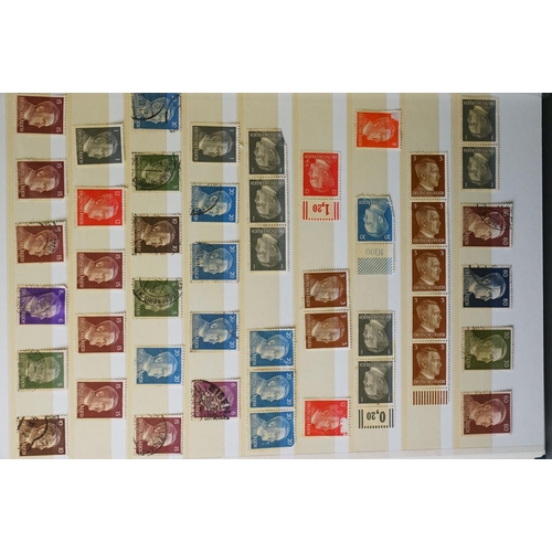 184 - A Collection Of World War Two German Stamps Together With A German Newspaper Dated 1939.