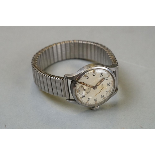 188 - A British World War Two Issued Unitas Swiss Made ATP Wrist Watch, Serial No.102623, Marked ATP Toget... 