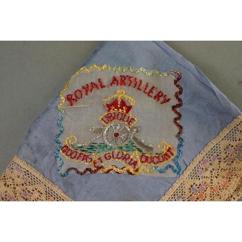 189 - A Small Group Of Military Collectables To Include Two Sweetheart Brooches To Include A Royal Air For... 