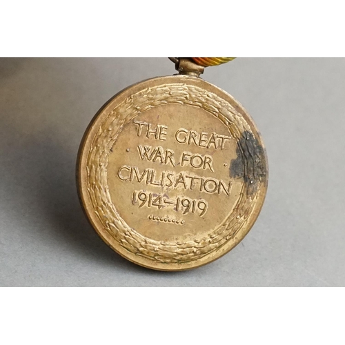 30A - A British Full Size World War One Medal Pair To Include The Great War On Civilisation Victory Medal ... 