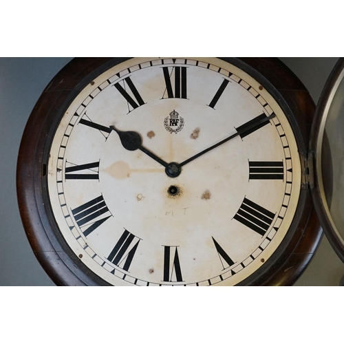 362 - A British World War Two Royal Air Force / R.A.F. Wall Clock, Raf Logo With Kings Crown To Enamel Dia... 