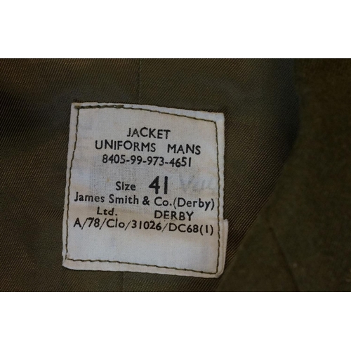 365 - A British Military Jacket, Size 41, Complete with Associated Buttons To The Royal Electrical And Mec... 