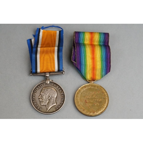 45A - A Full Size British World War Two Medal Pair To Include The Great War Of Civilisation Victory Medal ... 