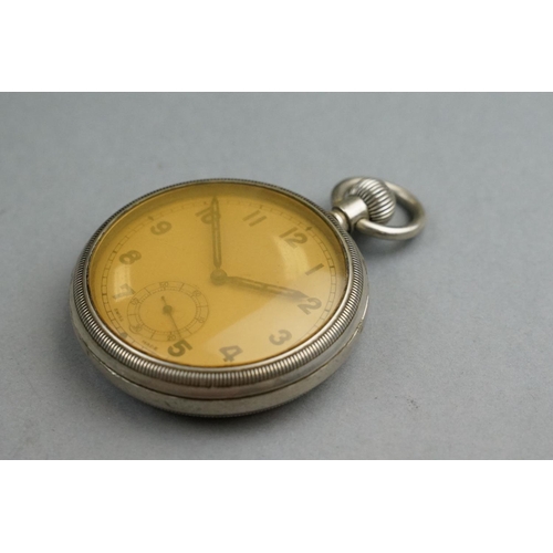 50A - A World War Two British Military Issued GS/TP Pocket Watch, Serial No.056328, Marked With The Britis... 