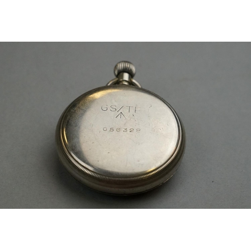 50A - A World War Two British Military Issued GS/TP Pocket Watch, Serial No.056328, Marked With The Britis... 