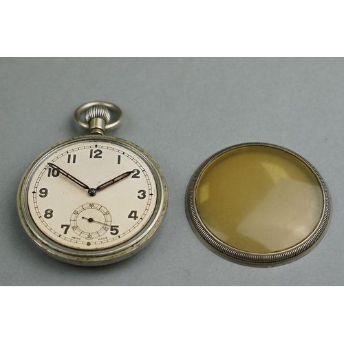 50A - A World War Two British Military Issued GS/TP Pocket Watch, Serial No.056328, Marked With The Britis... 