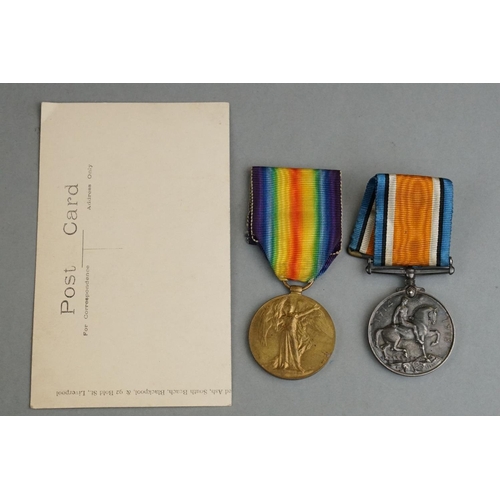 55A - A British Full Size World War One Medal Pair To Include The Great War Of Civilisation Victory Medal ... 