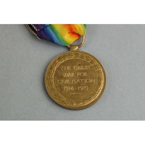 55A - A British Full Size World War One Medal Pair To Include The Great War Of Civilisation Victory Medal ... 