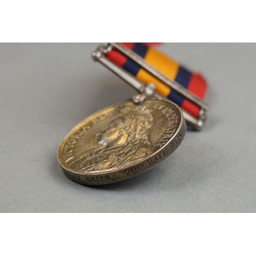60A - A Full Size Boer War Queens South Africa Medal With Cape Colony Clasp Correctly Named And Issued To ... 