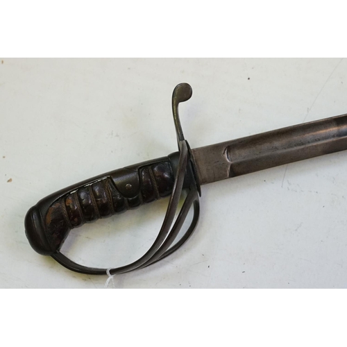 187 - A British 19th Century Military Cavalry Sword, Blade Length Is Approx 89.5cm With An Overall Length ... 