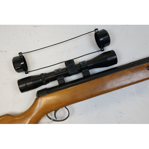 198 - A BSA Meteor .22 CAL Air Rifle With BSA Telescopic Sight.