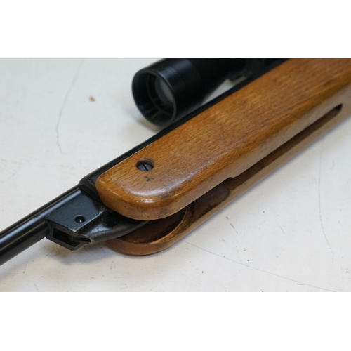 198 - A BSA Meteor .22 CAL Air Rifle With BSA Telescopic Sight.