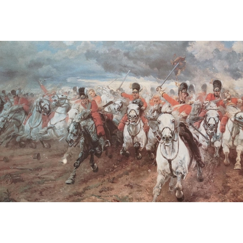 199 - A Large Military Art Print Titled 