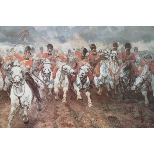 199 - A Large Military Art Print Titled 