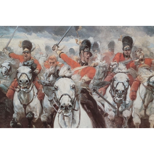 199 - A Large Military Art Print Titled 