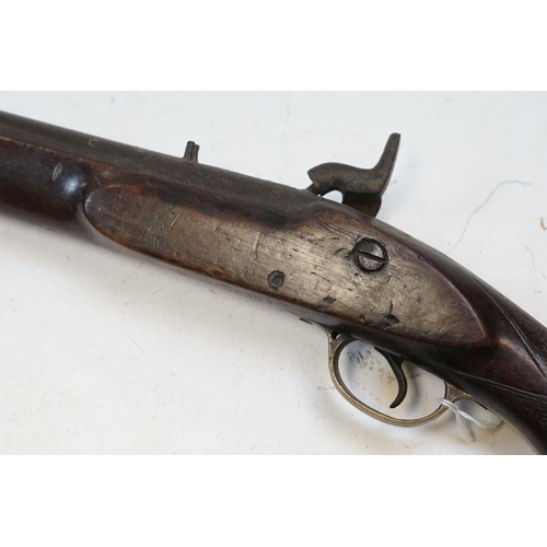 217 - An Antique Muzzle Loading Rifle (A/F).