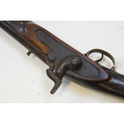 217 - An Antique Muzzle Loading Rifle (A/F).