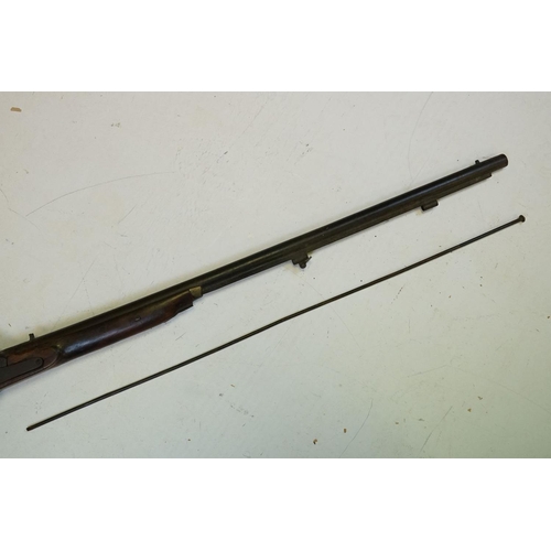 217 - An Antique Muzzle Loading Rifle (A/F).