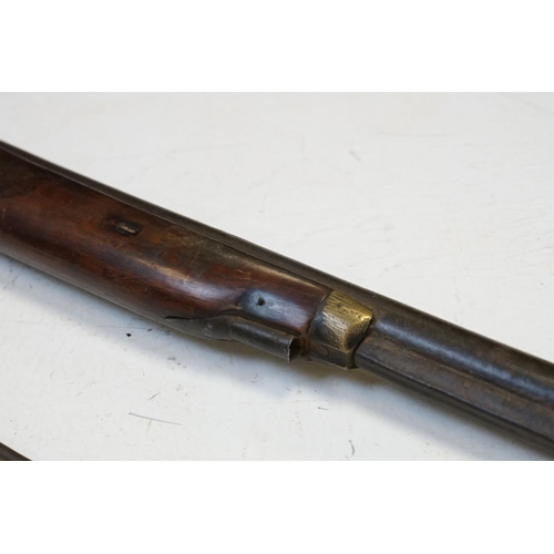 217 - An Antique Muzzle Loading Rifle (A/F).