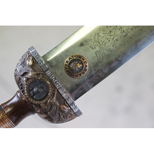 219 - A Contemporary Reproduction Caesar Imperator Short Sword With Pegasus Decoration To The Hilt And Fig... 