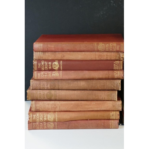 242 - A Collection Of Approx Twenty Military Reference Books To Include The Second Great War In Nine Bound... 