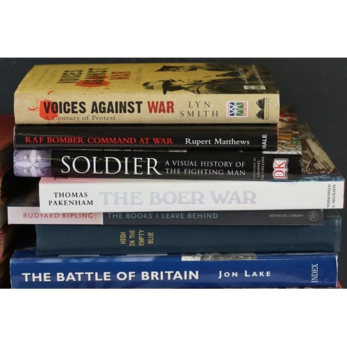 242 - A Collection Of Approx Twenty Military Reference Books To Include The Second Great War In Nine Bound... 