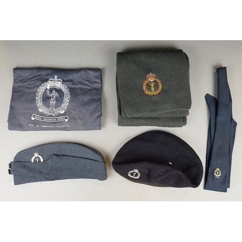 318 - A Collection Of Clothing Relating To The Royal Observer Corps To Include Tie, Side Cap, Beret And T-... 